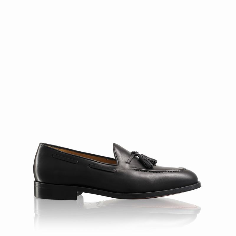 Russell & Bromley Broker Tassel Loafers Mens Black [NYR6721IE]